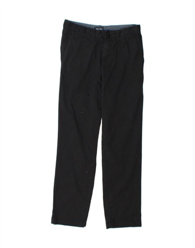 Pantalón chino recto NAUTICA para hombre W30 L32 algodón negro CV68