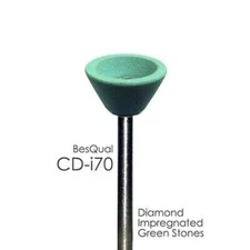 Zirconia - Diamond Impregnated Green Mounted Stone - CD-i70