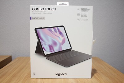 Logitech Combo Touch for iPad Pro 13-inch (M4), Backlit Detachable Keyboard Case