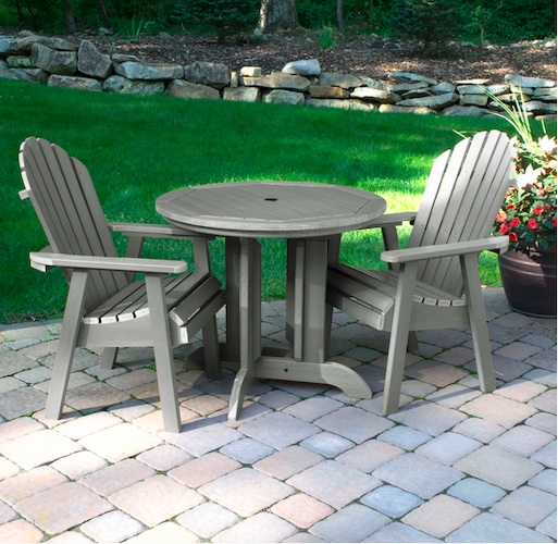 Outdoor Furniture Set Patio Deck Backyard Adirondack Bistro Table Arm Chairs New For Sale Online