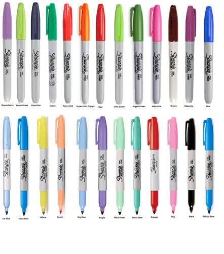 Sharpie Plastic Point Stick Water Resistant Pen Assorted Fine 6/Pack