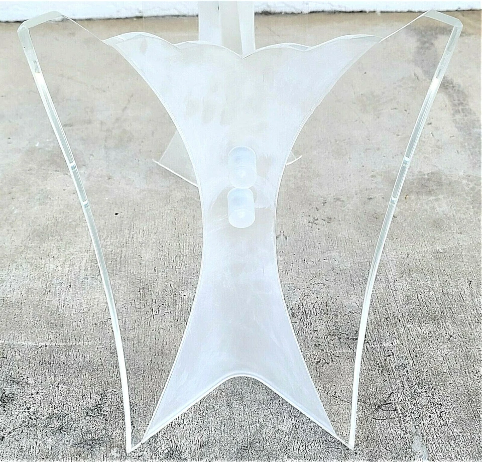 Base de mesa consola Lucite True Butterfly Wings años 70 Foto 3 de 4