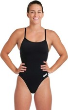 Image of Arena Women's Team Challenge Solid Swimsuit Swimming Costume Black RRP £33