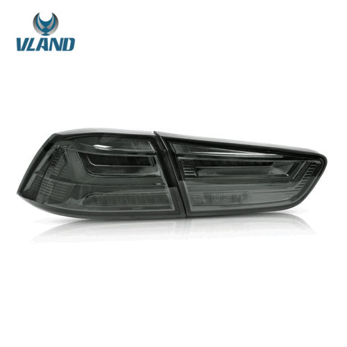 VLAND Pair Smoked LED Tail lights For 2008-2017 Mitsubishi Lancer EVO Rear Lamps - Picture 2 of 12