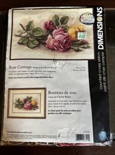 ROSE CUTTINGS Dimensions Counted Cross Stitch Kit #13720  