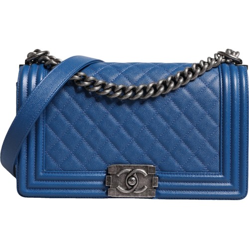 Chanel Black Embossed Leather Mademoiselle Lock Graffiti Shoulder