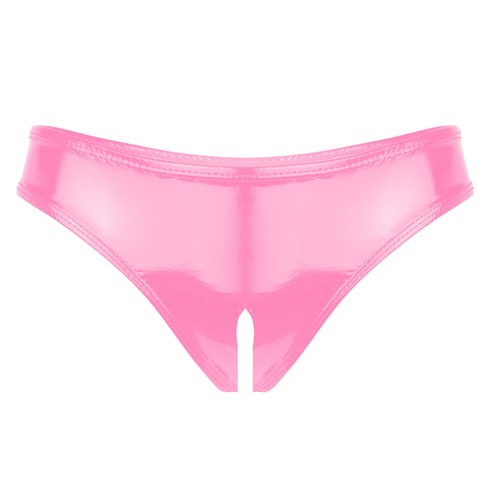 Women Lingerie Set Exposed Hollow Out Open Cups Bra Top with Crotchless Briefs - Picture 17 of 30