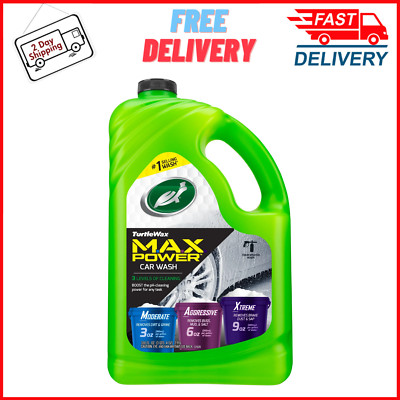 Turtle Wax 50597 Max-Power Adjustable 3 Levels of Cleaning Car Wash, 100 oz