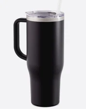 Maars Charger 40 oz Insulated Travel Insulated Cup Handle with Screw Lid