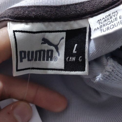 Vintage Puma Sweatshirt Turtleneck Pullover Sweater Light Blue Size L Sportswear - Picture 7 of 11