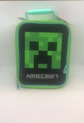 Minecraft Lunch Box Thermos Kids Travel Bag Soft Insulated Creeper Upright New Ebay