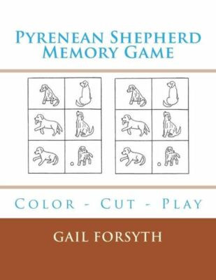 Pyrenean Shepherd Memory Game: Color - Cut - Play