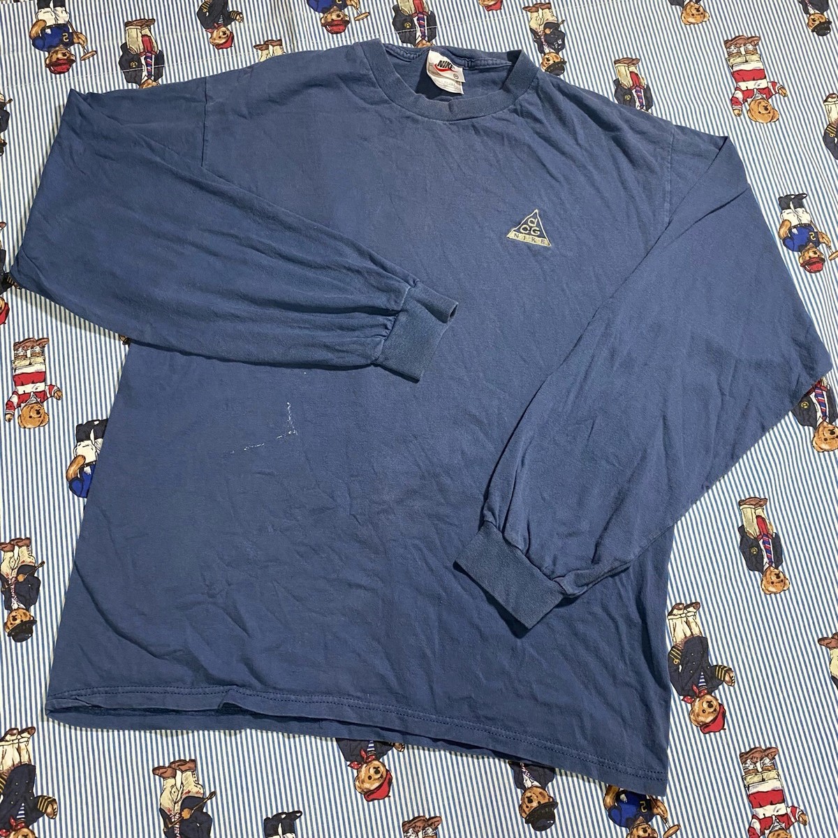 Vintage 90s Nike ACG Long Sleeve T shirt Crewneck Adult MEDIUM