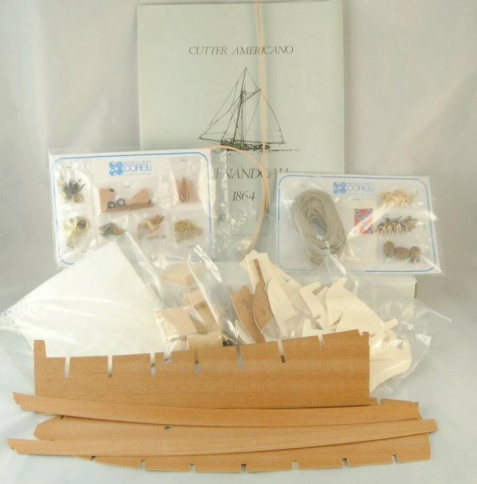 COREL SM37 BARCA Modello SHENANDOAH imbarcazione Nave CUTTER americano 1:50 - Immagine 3 di 3
