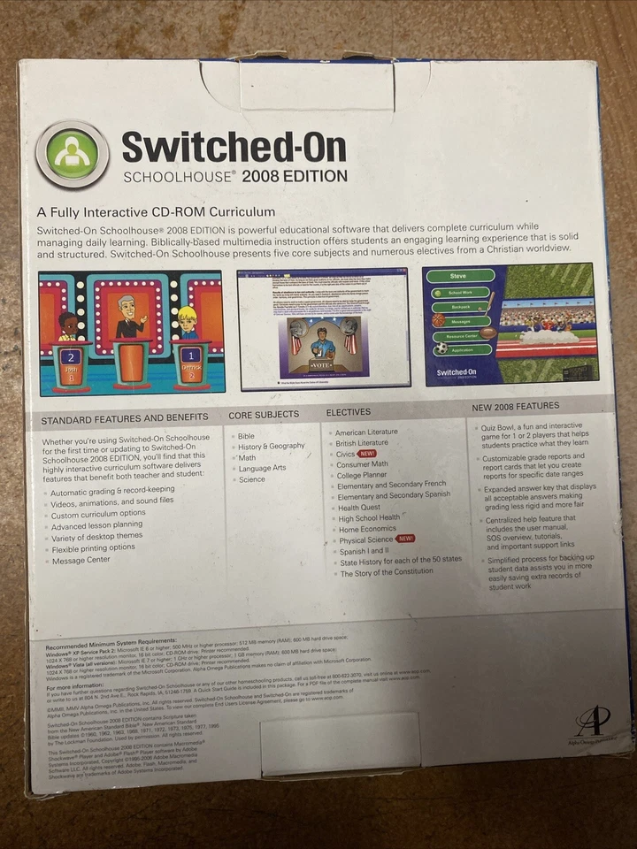   2008 Secondary Spanish Switched on Schoolhouse Complete - Image 4 of 4