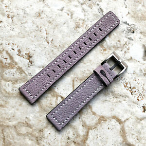 Purple Stitched Leather Band Strap for Garmin Vivoactive 4S and Vivomove 3S -N18 | eBay