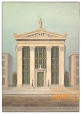 Alexander Jackson Davis (1843) Study for Astor Library NY * Quality Art Print *