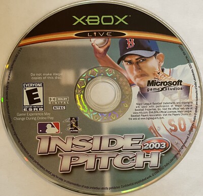 MLB Inside Pitch 2003 (Microsoft Xbox, 2003) DISC ONLY | NO TRACKING | M2922