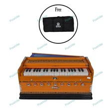 Bina 17No. 3.5 Octave 9 Stopper Double Reeds 42 Keys Standard Harmonium with Bag