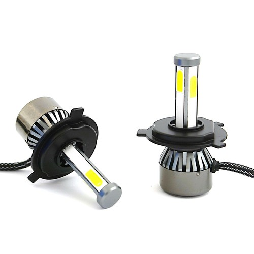 H4 HID SMD COB LED Bombilla Faro Bajo/Alto haz 6000K 4000LM Juego de 4 5-3/4" - Imagen 2 de 12