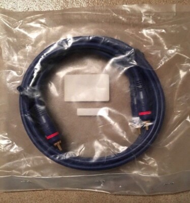 RCA Cinch Kabel 1,5 mtr. Blau  High Quality  *NEU*OVP*
