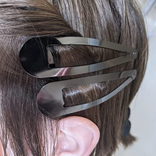 30 Pcs Snap Hair Clips, 3.1 Inch Big Size Barrettes Women No Slip Metal Snap - Picture 3 of 7