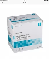 McKesson Impregnated Swabstick Sterile 986 1 Pack(s) 46 Sticks/Pack