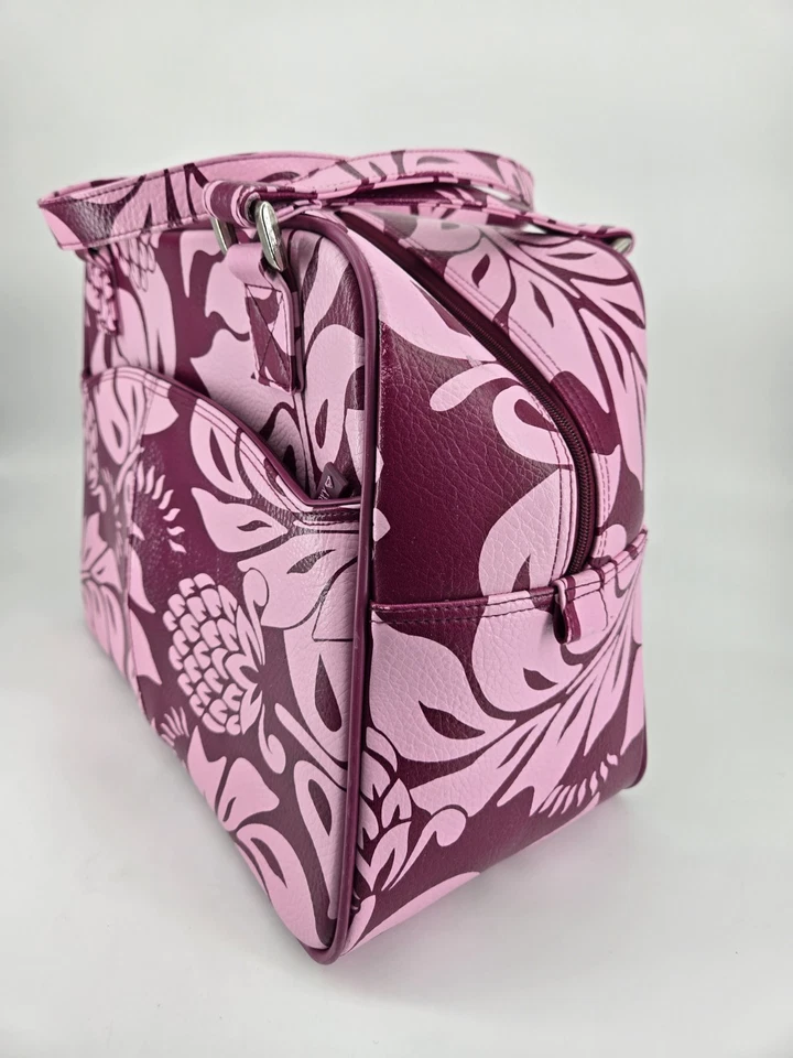 Bolsa de viaje de fin de semana de colección Y2K con estampado de hojas de hibisco rosa Roxy Mercurio Foto 4 de 4