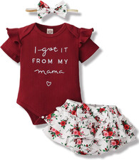 Newborn Infant Baby Girl Clothes Romper Shorts Set Floral Summer Outfits Cute Ba