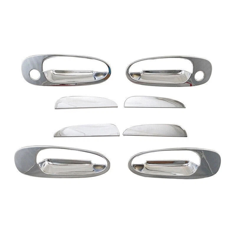 Para Toyota RAV4 SUV 1996-2000 4 puertas cromadas manija de puerta lateral tazón cubierta moldura 8 un. Foto 2 de 4