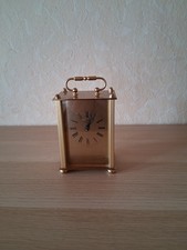 Vintage Royal Quartz Tischuhr - Messing - Optik -Made in Germany