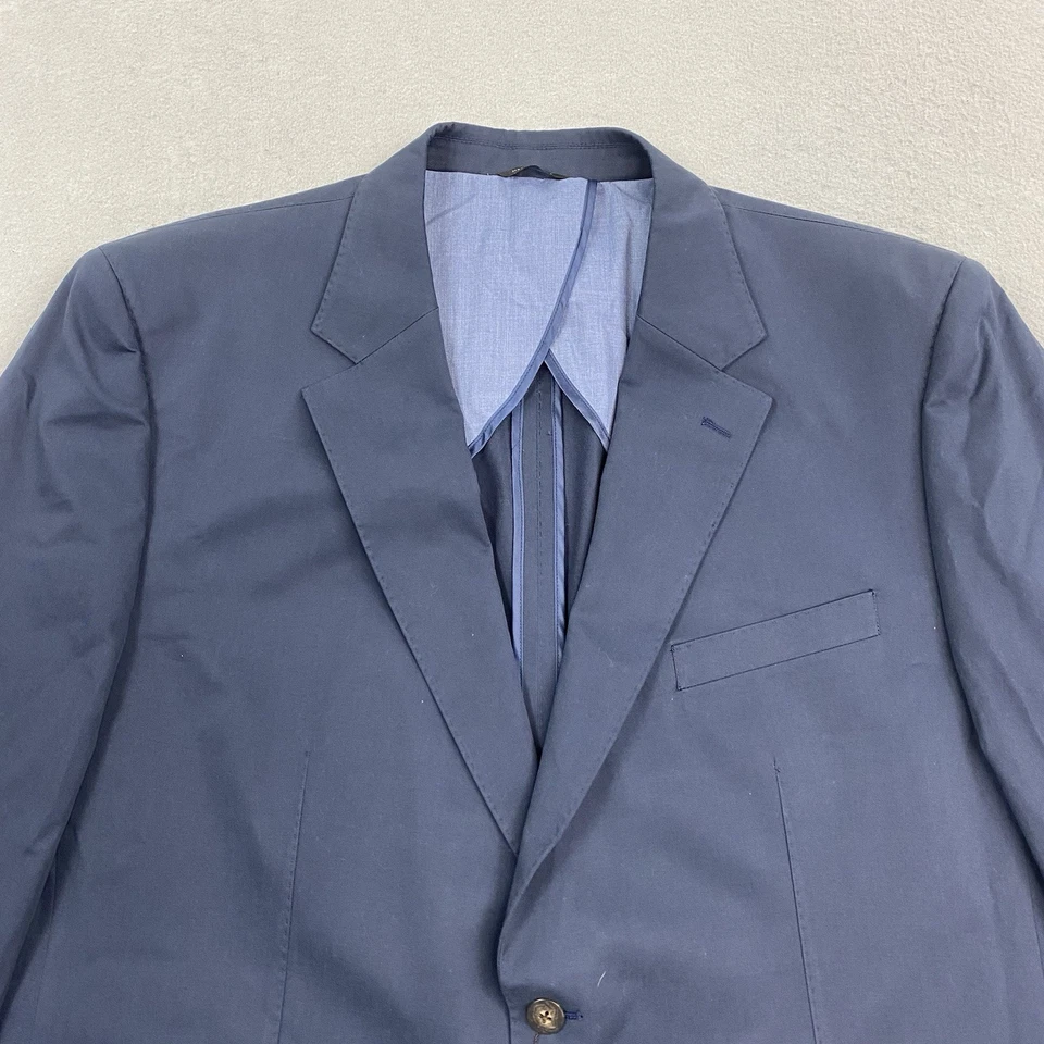 Robert Barakett Jacket Mens 50R Navy Blue Unstructured Blazer Sport Coat - Image 2 of 4