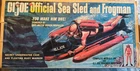 1964 GI Joe Vintage Hasbro 12” Orange Sea Sled Original Box, Missing Doll/parts?