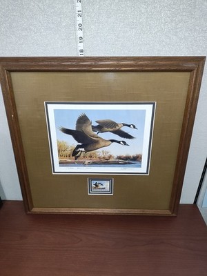 ROBERT Steiner COLORADO Artist PROOF 102/250 stamp 1990 FIRST of STATE Duck!AUTO