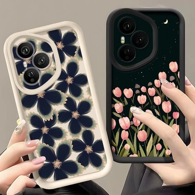 Silikon Blumen Weich Hülle für Honor 400 200 Pro X9c Smart X8c Magic 7 Lite Case