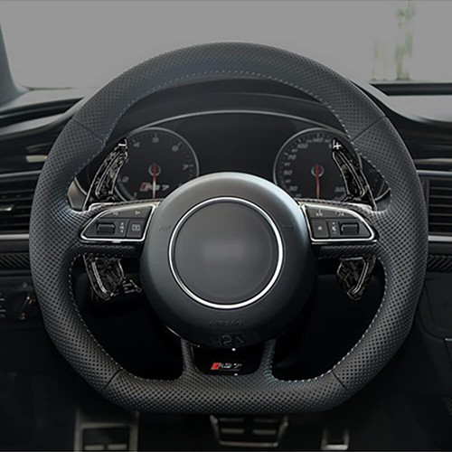 Steering Wheel Shift Paddle Trim Shifter Extension For Audi A3 A4 A5 A6 A7 A8 - Bild 11 von 14