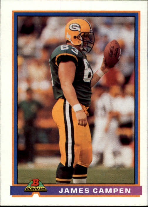 1991 Bowman #169 James Campen RC - FB