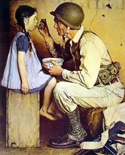 The American Way by Norman Rockwell 16"X20" GLOSSY POSTER PRINT