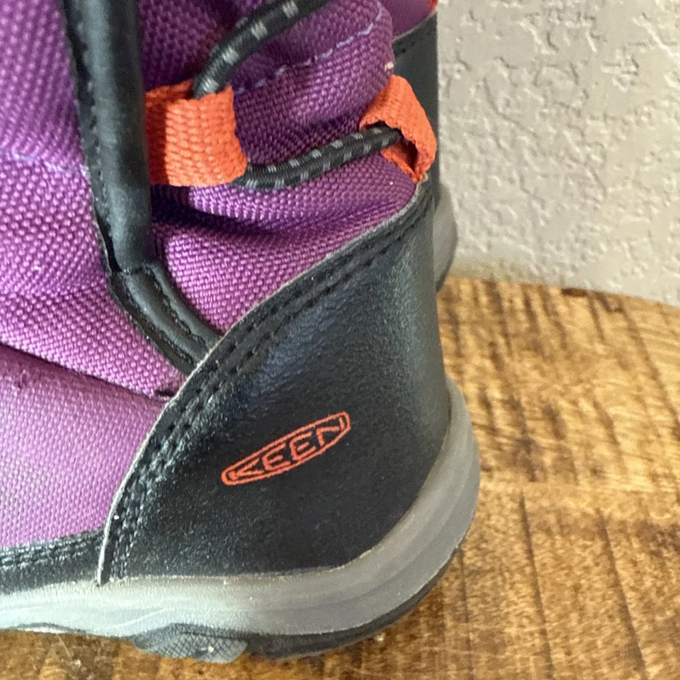 Botas de Nieve Impermeables Keen Niños Puffrider Talla 12 Niñas Púrpura Invierno Foto 3 de 4