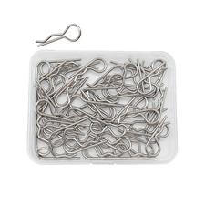 55Pcs Cotter Pins, R Clips Hardware Pins, Spring Fasteners Hitch Pin, for Traile