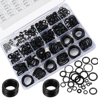 #ad 360 Pcs O Ring Assortment KitRubber Washer Orings Black 24 Sizes Pressure Wash $9.66