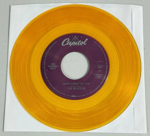 The Beatles - Here Comes The Sun / Octopus’s Garden 7” 45 RPM Orange Vinyl