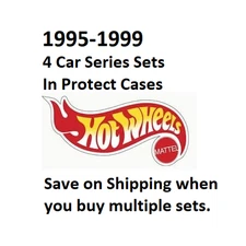 1990’s Hot Wheels 4-Car Series Protective Case On Card Discount Combine Shipping