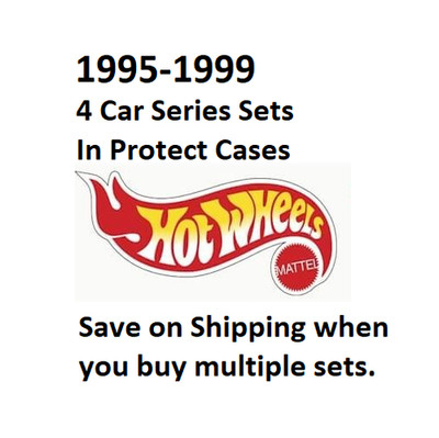 1990 s Hot Wheels 4-Car Series Protective Case On Card Discount Combine Shipping