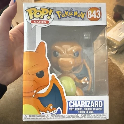 Funko Pop! Pokémon Charizard Vinyl Figure #843 Standard Size, Orange Blue