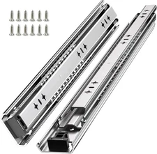 260 Lbs Heavy Duty Drawer Slides 1 Pair 8 10 12 14 16 18 20 24 26 30 32 40 In...