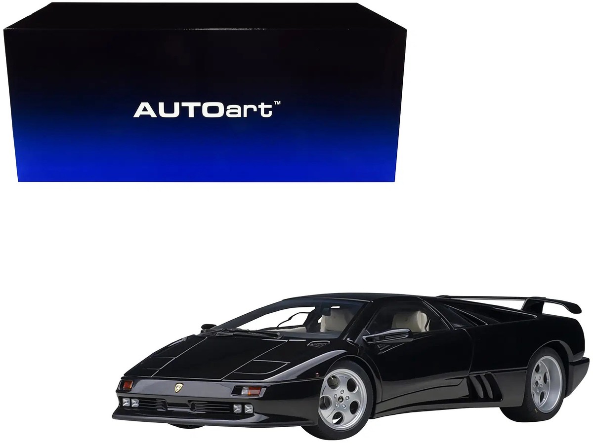 Lamborghini Diablo SE30 Deep Black Metallic 1/18 Model Car by