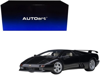 Lamborghini Diablo SE30 Deep Black Metallic 1/18 Model Car by