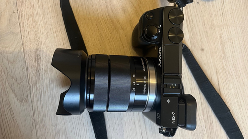 Sony Alpha NEX-7K 24.3MP Digitalkamera - Schwarz (Kit mit OSS 18-55mm Objektiv) - Bild 13 von 15