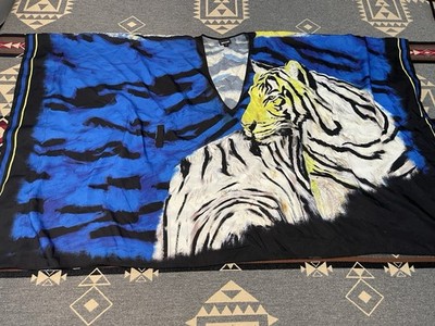 Roberto Cavalli Tiger Print Embellished Kaftan Women s M T2